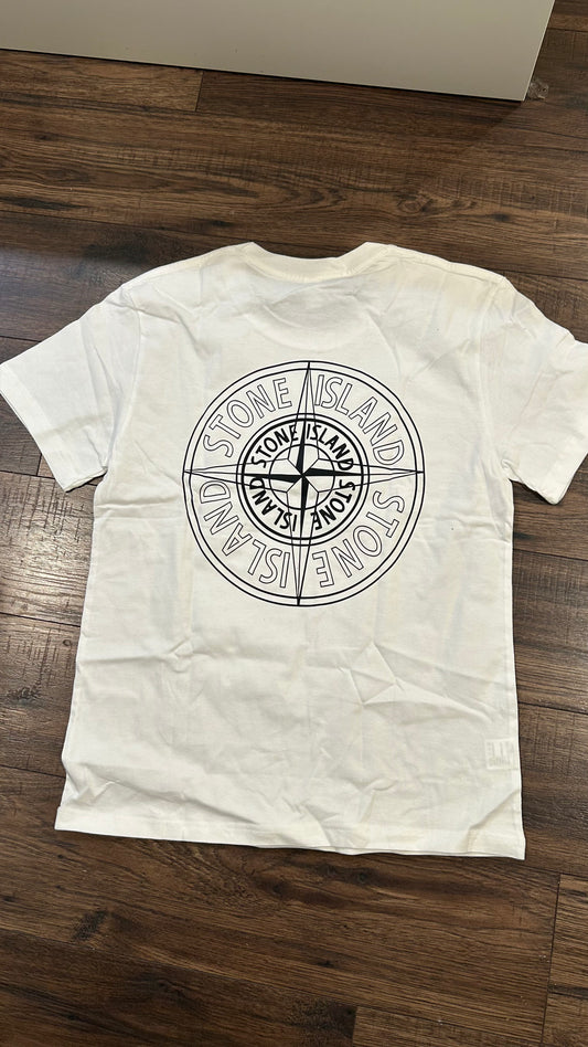 White Stone Island tee